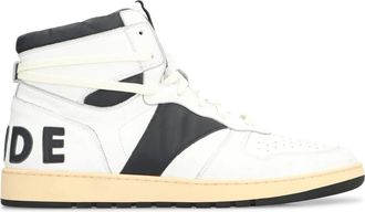 Rhude Vintage Leren High-Top Sneakers - Heren - Sneakers - Wit - 40 EU - Leer - Schoenen