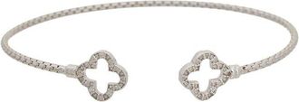 Meshmerise 18K Plated 0.20 Ct. Tw. Diamond Bangle Bracelet