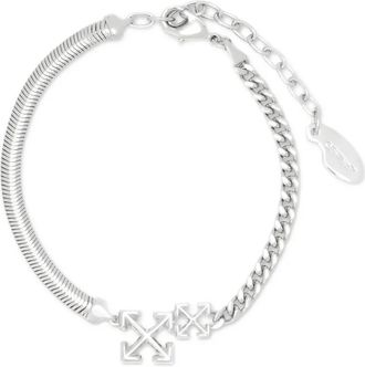 Off-white Bracciale Arrow a catena - Argento