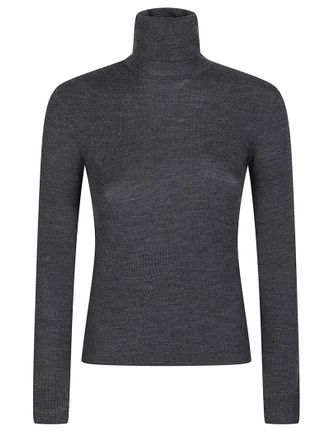 P.A.R.O.S.H. Long Turtle Neck Wool Turtleneck