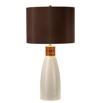 Netlighting Hammersmith 1 Light Table Lamp Ceramic E27 in White