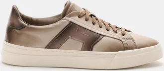 Santoni Men - Sneakers Double Buckle taupe