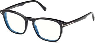 Tom Ford Blue Light Block Square Mens Eyeglasses FT5960-B 001 52