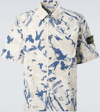 Stone Island Camicia Desert in misto cotone