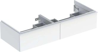 Keramag Keramag - Geberit Icon Mueble Bajo Lavabo Para Lavabo Doble, 2 Cajones