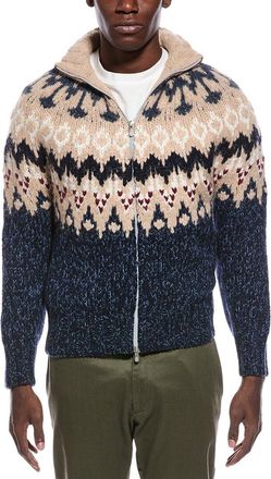 Brunello Cucinelli Cashmere Mock Neck Cardigan