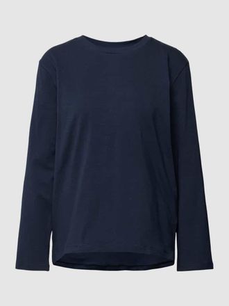 Schiesser Pyjama-Oberteil im unifarbenen Design Modell Mix+Relax in Marine, Größe 36