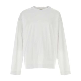 Dries Van Noten Long Sleeve Tops, male, White, Size: S Hegland T-Shirt