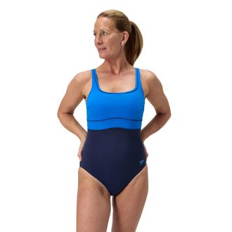 Speedo Dames Eclipse Contour Twee Kleurige Badpak (Blauw)