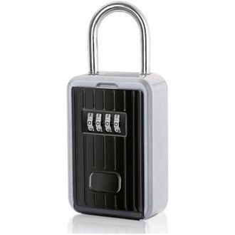 OEM Caja De Seguridad Para Llaves De Pared De 1 Pieza Con Cerradura De Combinaci&oacute;n De 4 D&iacute;gitos, Caja Fuerte Extragrande Para Exteriores Con Asa