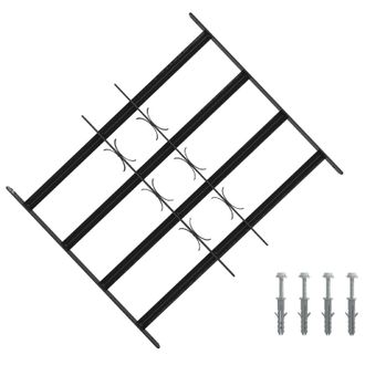 vidaXL Reja De Seguridad Para Ventanas Con 4 Barras Transversales Vidaxl