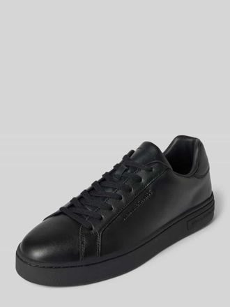 A|X Armani Exchange Ledersneaker mit Label-Pr&auml;gung Modell ACTION in Black, Gr&ouml;&szlig;e 43