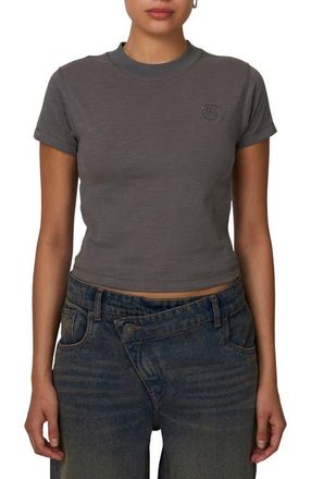 Good For Nothing Emblem Slub Baby T-shirt in Grey at Nordstrom, Size X-Small Uk