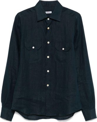 Kiton Navy Blue Shirt