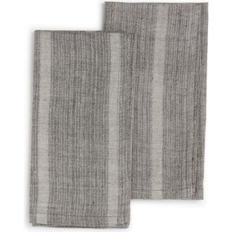 Sustainable Threads Handwoven Organic Cotton Napkins - Set of 2 in Slate Gray at Nordstrom