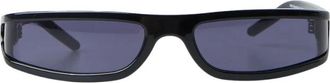 Rick Owens Stalen Wrap Around Zonnebril - Heren - Zonnebrillen - Zwart - ONE Size - Accessoires