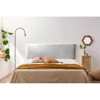 Moonia Cabecero Tapizado Nova Polipiel 90x50x5 Cm - Plateado Moonia