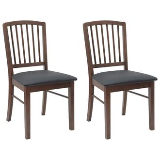 vidaXL Sillas De Comedor 2 Pcs Marr&oacute;n Claro 50 X 52,5 X 91 Cm Vidaxl