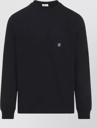 Celine long sleeve logo jersey pocket t shirt