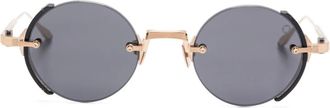 Akoni Jupiter sunglasses - unisex - Titanium - 46 - Gold