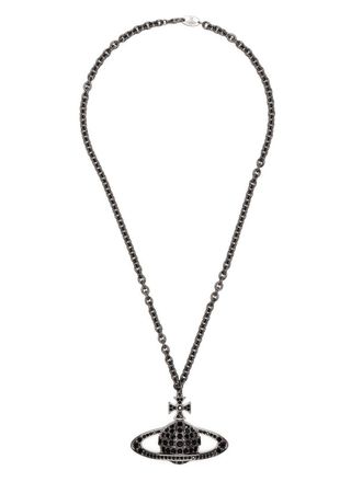 Vivienne Westwood Collana a catena con ciondolo Orb - Nero