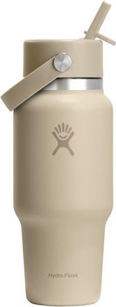 Hydro Flask 24-Ounce Wide Mouth Travel Bottle with Flex Straw Cap in Oat at Nordstrom