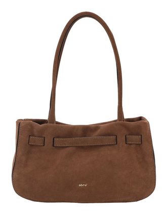 Abro Leather Suede Shoulder Bag Jill Wood brown