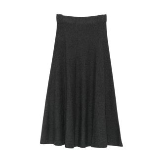 Yerse Yerse, Rokken, Dames, Grijs, L, Midi Rok