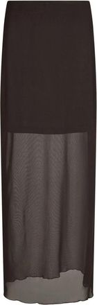 Neo Noir Donkerbruine Mesh Top - Dames - Maxi Rokken - Bruin - XS - Rokken