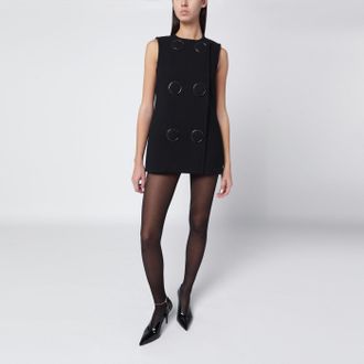 Gucci Gilet nero con maxi bottoni