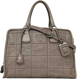 Prada Pre-owned Handbags, female, Gray, Size: ONE SIZE Pre-owned Vintage Handbag