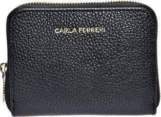 Carla Ferreri Zwart Rundleer Tas