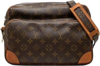 Louis Vuitton Pre-owned Nil Shoulder Bag - Dames - Vintage Schoudertas - Bruin - ONE Size - Leer - Vintage