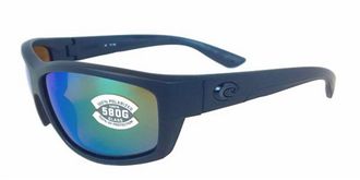 Costa Mens Saltbreak Sunglasses In Blackout Frame Green Mirror 580P