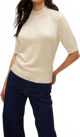 Michael Stars Sabel Metallic Sweater In Champagne