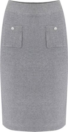 Kocca Dames, Rokken, Grijs, Maat: XL Leer