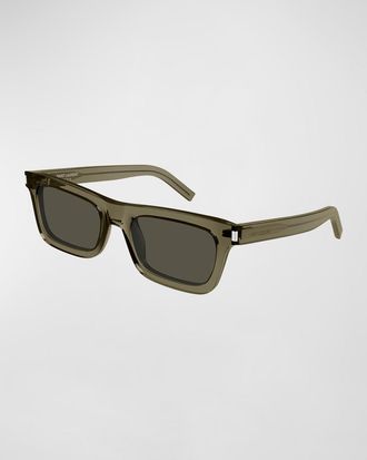 Saint Laurent Acetate Rectangle Sunglasses