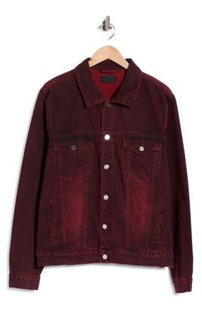 Rta Elmer Denim Trucker Jacket in Red Grain at Nordstrom Rack, Size X-Small