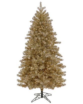National Tree Company 7.5Ft Pre-Lit Christmas Platinum Metallic Tree