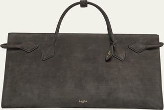 Alaia Le Teckel Suede Tote Bag