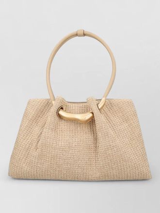 Cult Gaia raffia shoulder bag