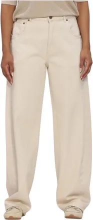 Nukus Nukus, Jeans, Dames, Beige, XS, Linnen, Petra Pants
