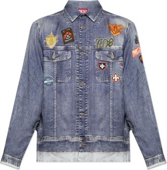 Diesel Casual Shirts - Heren - Spijkerjassen - Blauw - L - Jassen