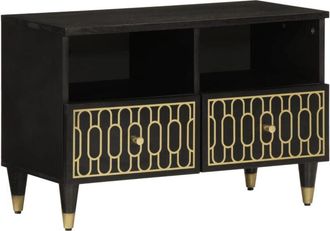 vidaXL Mueble de TV madera maciza de mango 70x33x46 cm vidaXL