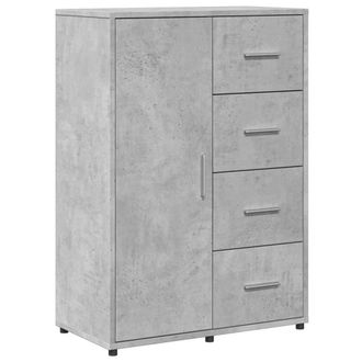 Berkfield Home Sideboard Concrete Grey 60x31x84 cm Engineered Wood | Size: 60 x 31 x 84 cm