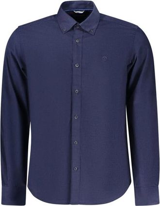 North Sails Katoenen overhemd met knopen - Heren - Casual Overhemden - Blauw - S - Katoen - Overhemden