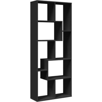 vidaXL Vidaxl - Librer&iacute;a Divisora Madera De Ingenier&iacute;a Negra 67x25x161,5 Cm