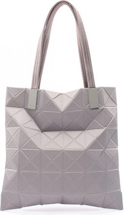 Issey Miyake Gray Polyester Handbag Tote Bag (Pre-Owned)