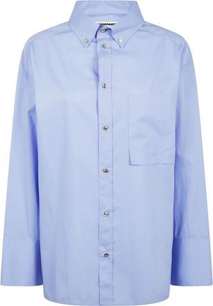 Darkpark Popeline Shirt - Dames - Overhemden - Blauw - XS - Overhemden