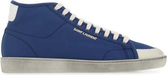 Saint Laurent SL/39 mid-top sneakers - men - Rubber/Fabric/Nylon - 41,5 - Blue
